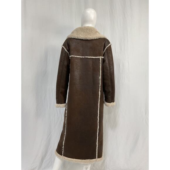 Simon Miller 'Jetz' Brown Polyester Coat Size XS - Picture 3 of 5